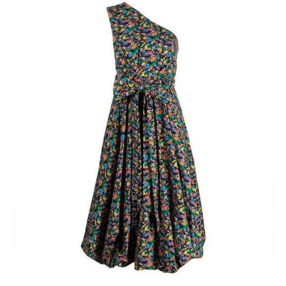 Tibi Sabine One Shoulder Floral Gnome Dress • 12 - Picture 2 of 7